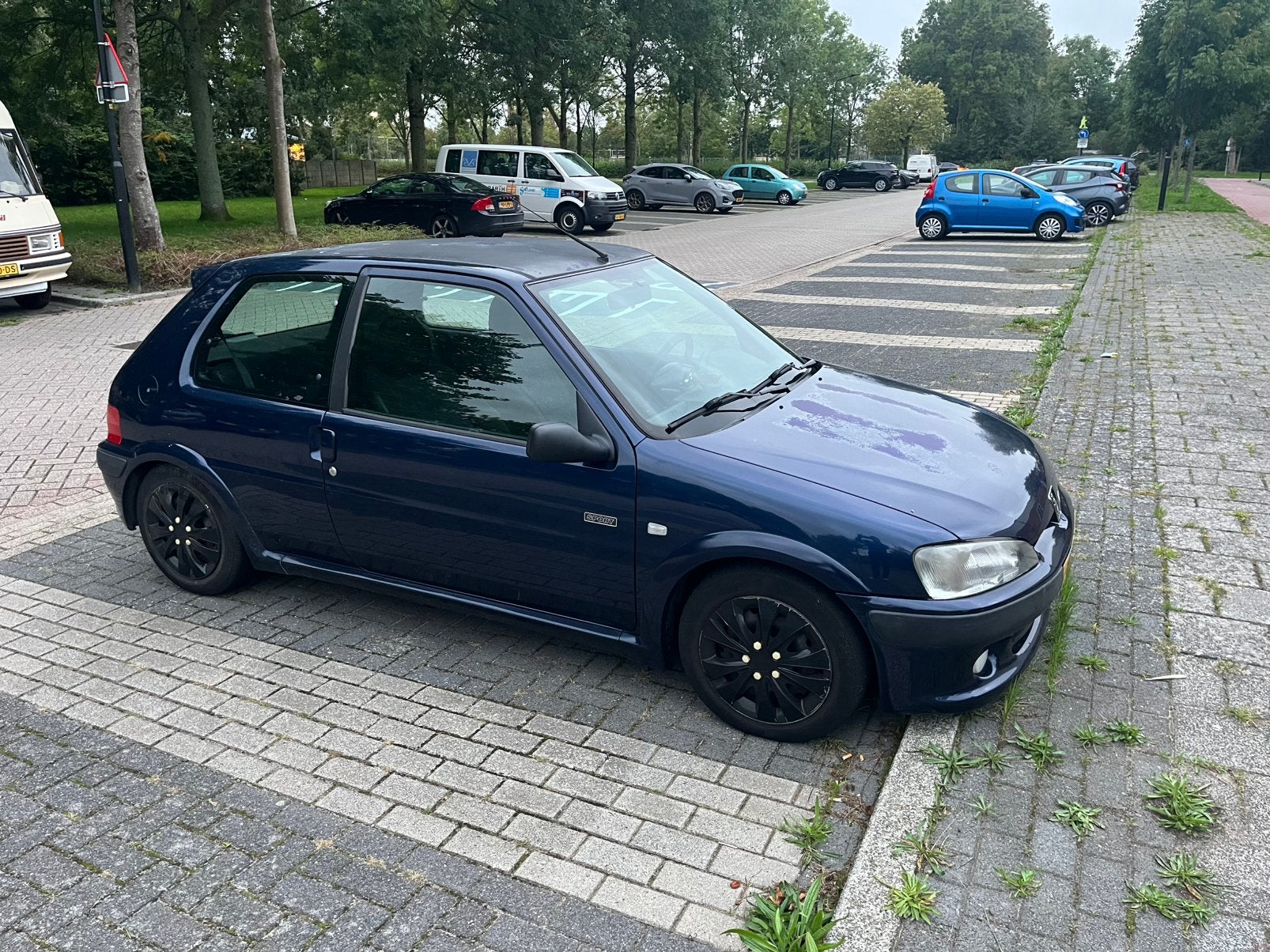 Peugeot 106 1.1 Sketch 2001 Blauw, Stof, Zwart, 4 cilinders, Origineel Nederlands