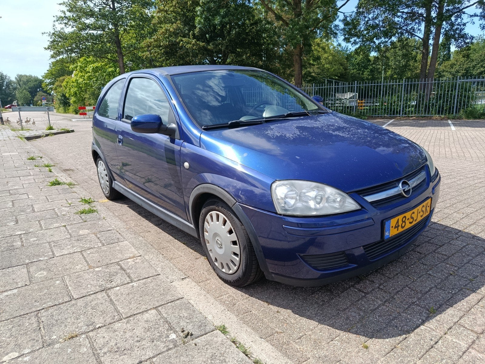 Opel Corsa 1.2 16V Twinport 3D 2006 Blauw, Voorwielaandrijving, 450 kg, 31 €/maand, 4 cilinders