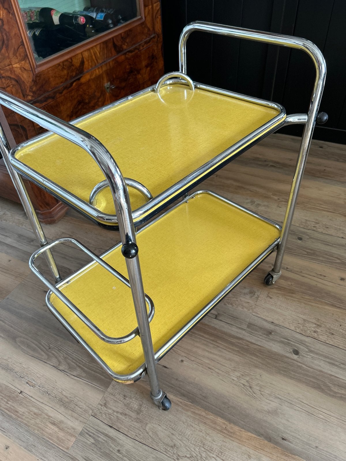 Vintage Serveerwagen met Afneembaar Formica Dienblad, Ophalen