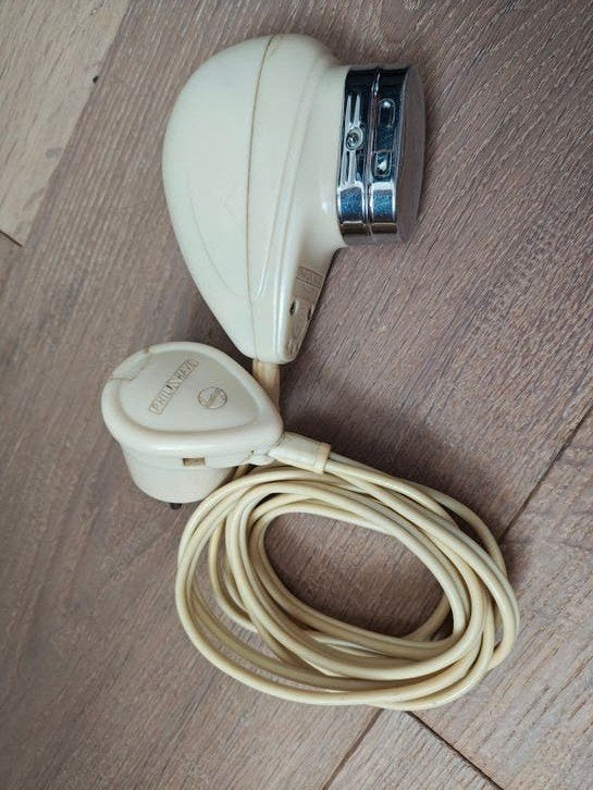 Vintage Philips Phili Shave scheerapparaat bakeliet wit, Ophalen of Verzenden