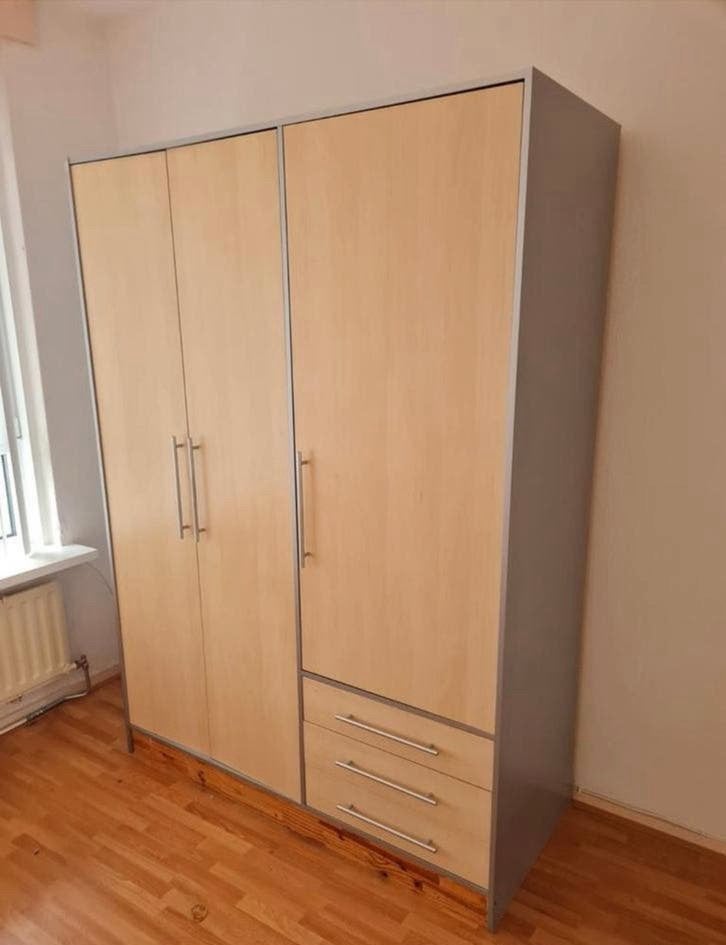 Kledingkast met lades en deuren, Ophalen, Gebruikt, 100 tot 150 cm, Met lade(s)