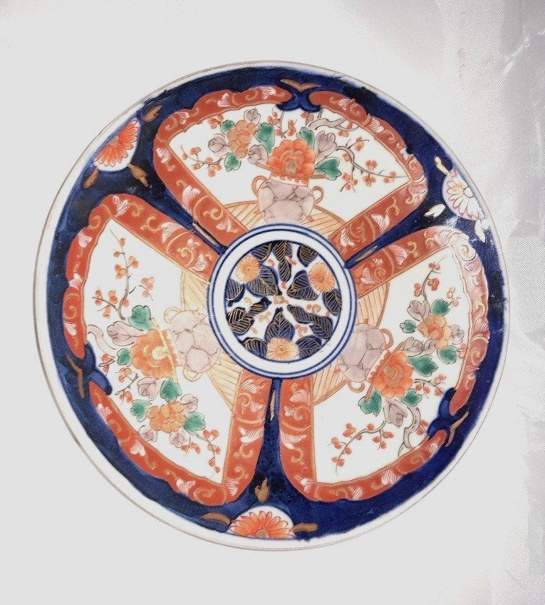 Fraai Imari bord 21,7 cm ø, Ophalen of Verzenden