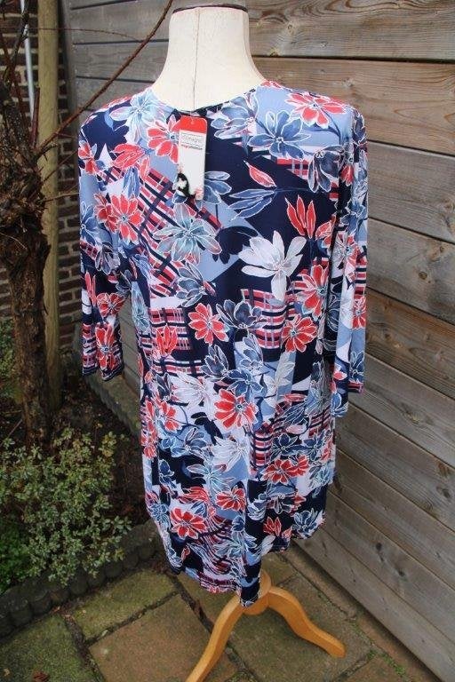 Tuniek blauw/ rood/ wit Magna mt 44/46 A-lijn Nieuw Vaste pr, Blauw, Maat 42/44 (L), Nieuw, Ophalen of Verzenden