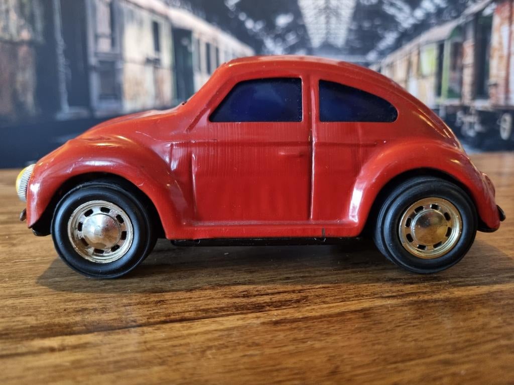 Vintage Rode Kever Beetle 1200 met frictie, Ophalen of Verzenden, Gebruikt