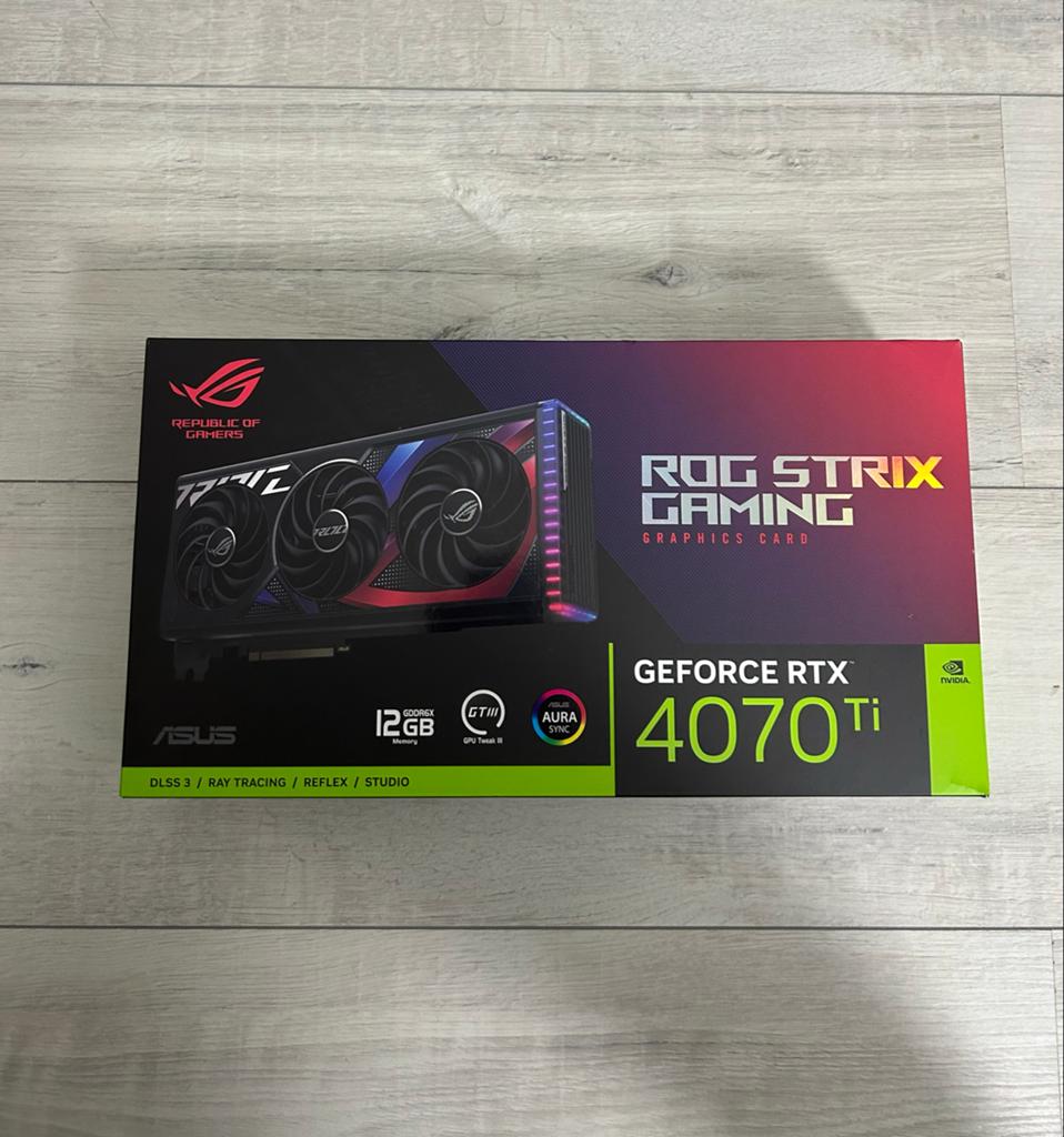 RTX 4070 Ti ROG STRIX GAMING, Computers en Software, Videokaarten, GDDR6, PCI-Express 4, Ophalen of Verzenden, Zo goed als nieuw