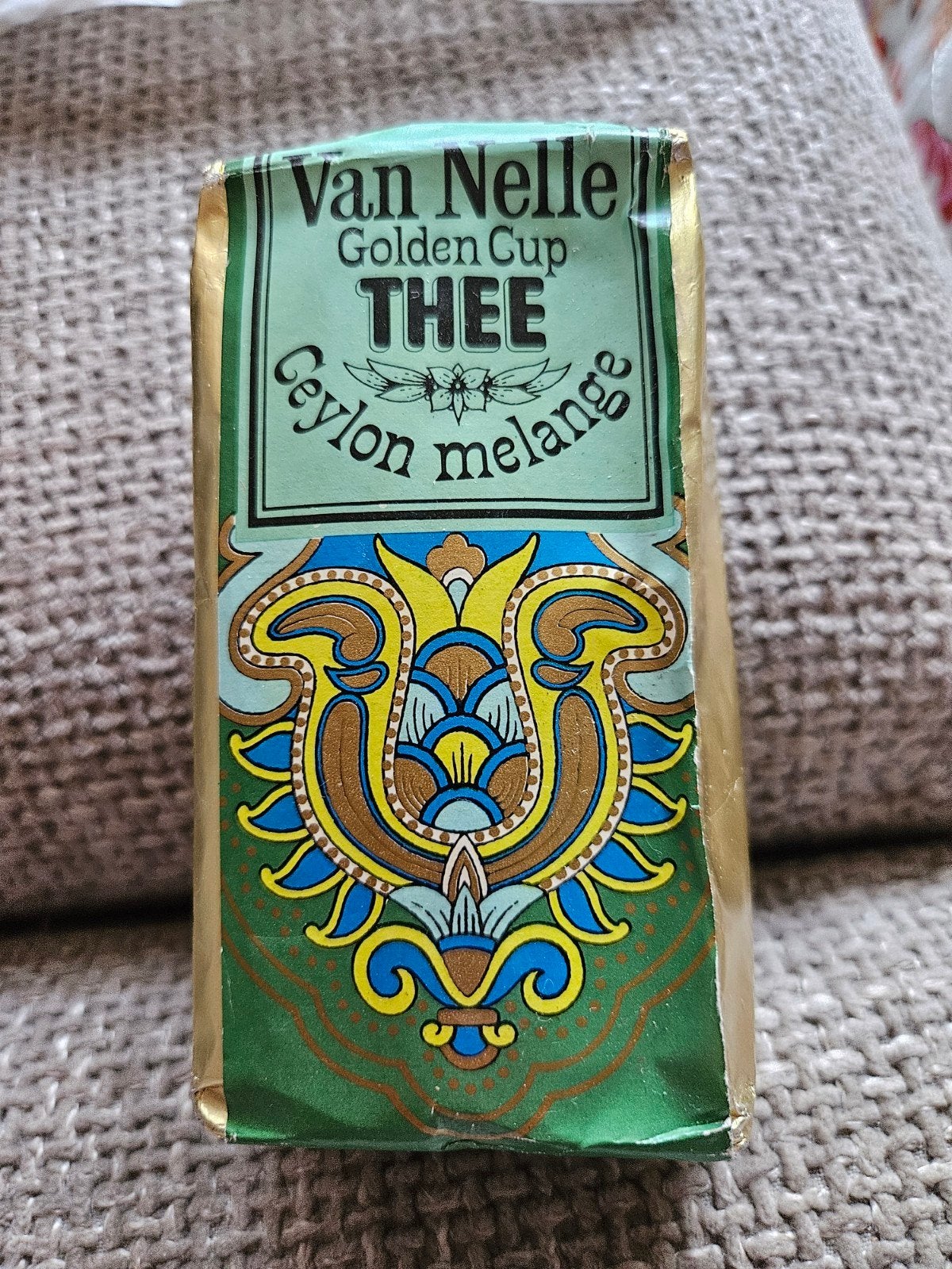 Van Nelle Thee Ceylon Melange 100 gram vintage, Ophalen of Verzenden, Gebruikt