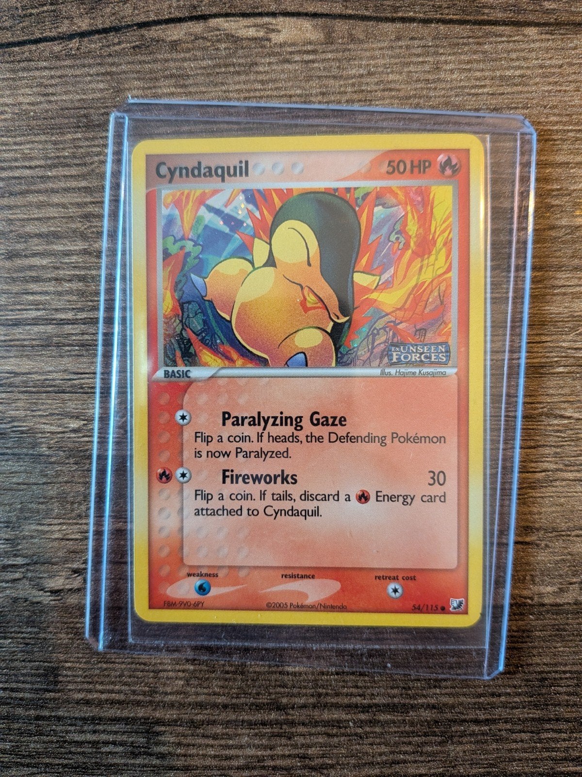 Pokemon Cyndaquil EX Unseen Forces 54/115, Verzenden