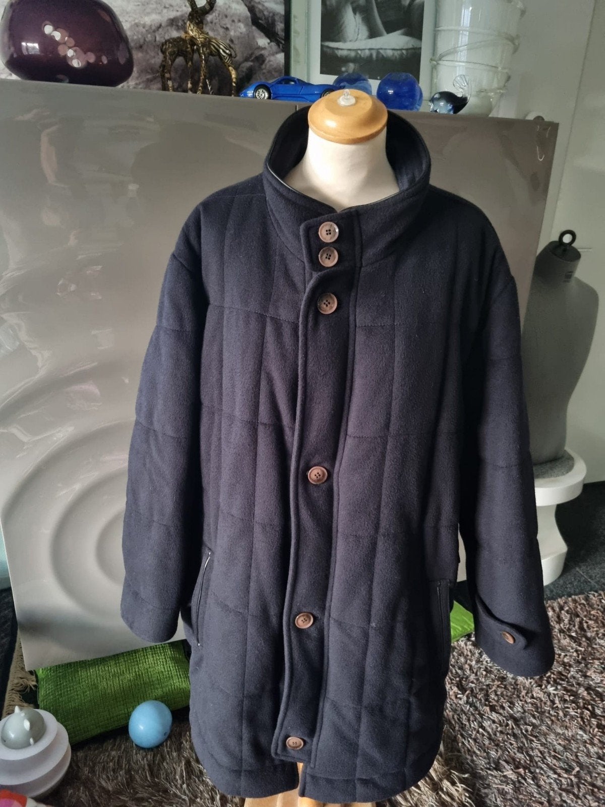 Eduard Dressler wol/kasjmier thermore jas, mt 56, nieuwstaat, Kleding | Heren, Blauw, Eduard Dressler, Maat 56/58 (XL), Ophalen of Verzenden
