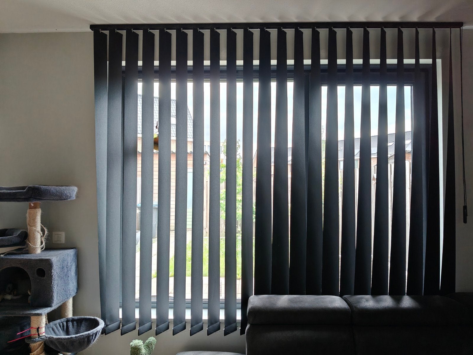 Verticale Jaloezieën (Earth Vision) zwart, Huis en Inrichting, Stoffering | Gordijnen en Lamellen, Gebruikt, 200 cm of meer, Zwart
