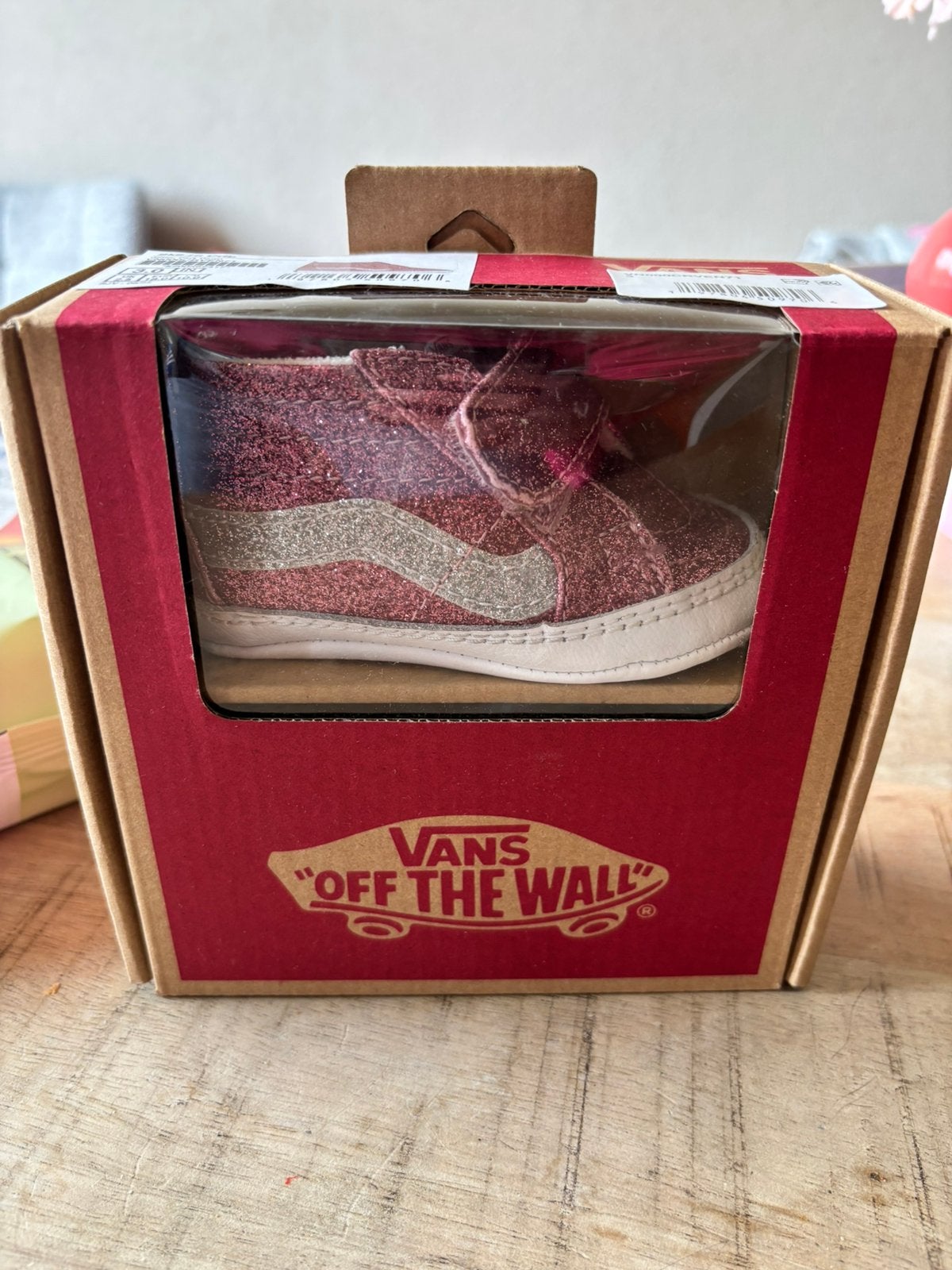 Babyschoenen Vans roze maat 18, Ophalen of Verzenden, Zo goed als nieuw, Meisje, Schoentjes