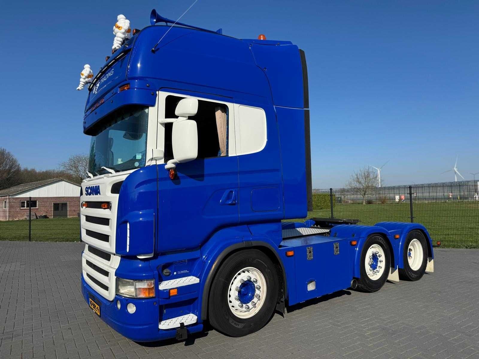 Scania - R500 V8 - Showtruck - Vollucht - Gestuurd - Retarde, Auto's, Scania, Overige brandstoffen, Bedrijf, 2 stoelen