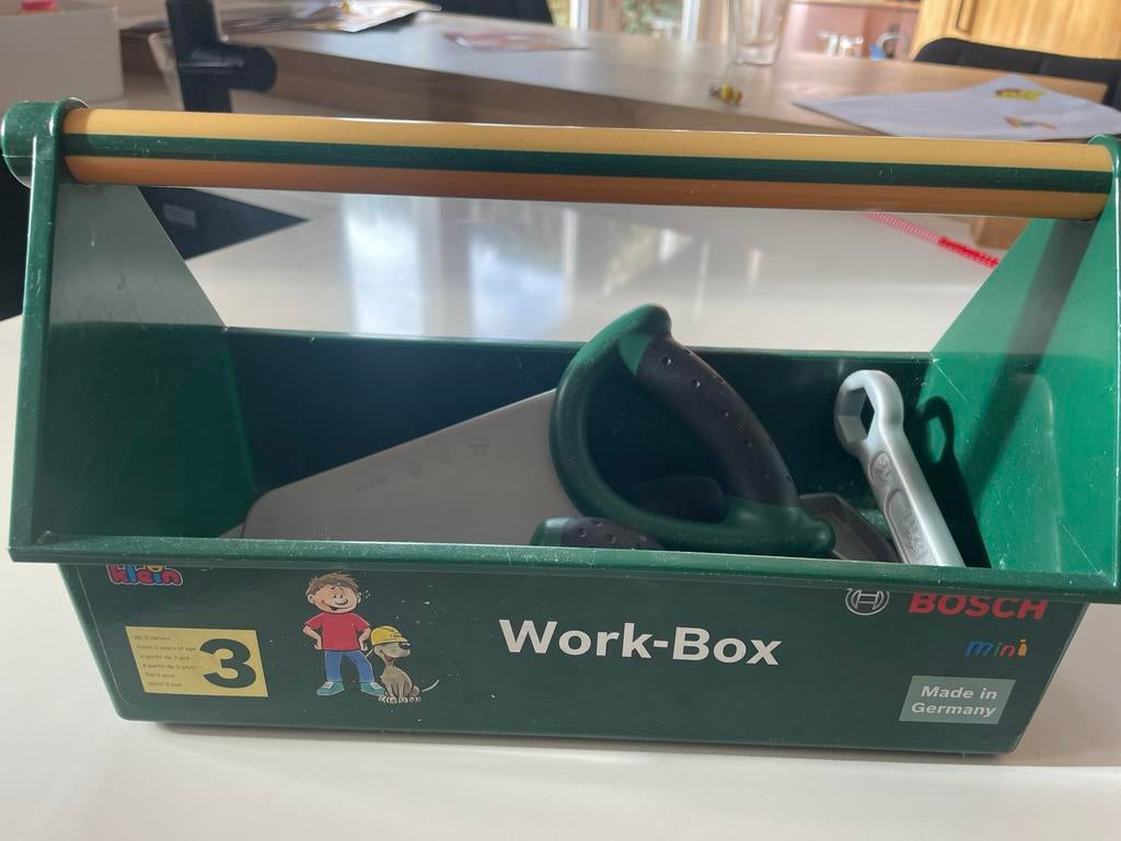 Bosch Work-Box met gereedschap, Ophalen of Verzenden, Gebruikt, Bouwen