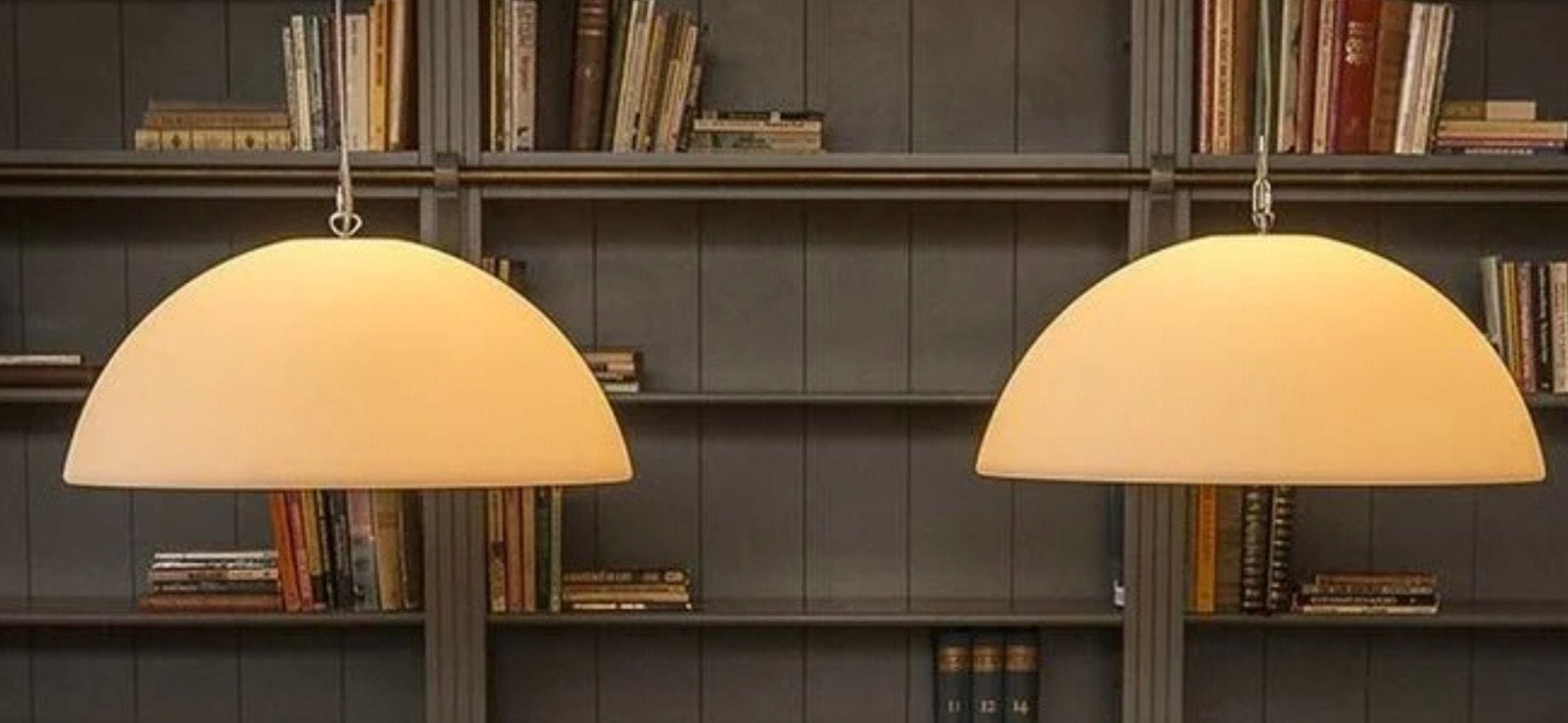 2x Formadri hanglamp basic dome / kayradome 60 kunststof wit, Ophalen, Kunststof, E27 (groot), Zo goed als nieuw