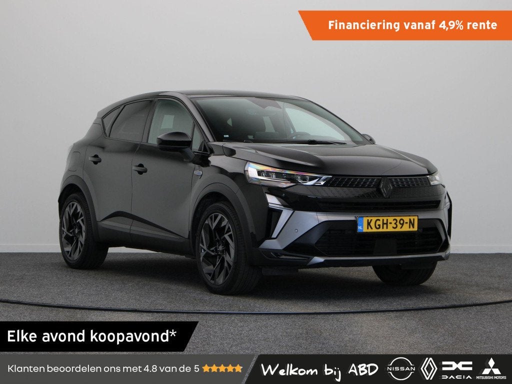 Renault Captur E-Tech full hybrid 145pk Esprit Alpine | Stuu, Auto's, 1345 kg, Gebruikt, Leder en Stof, Zwart