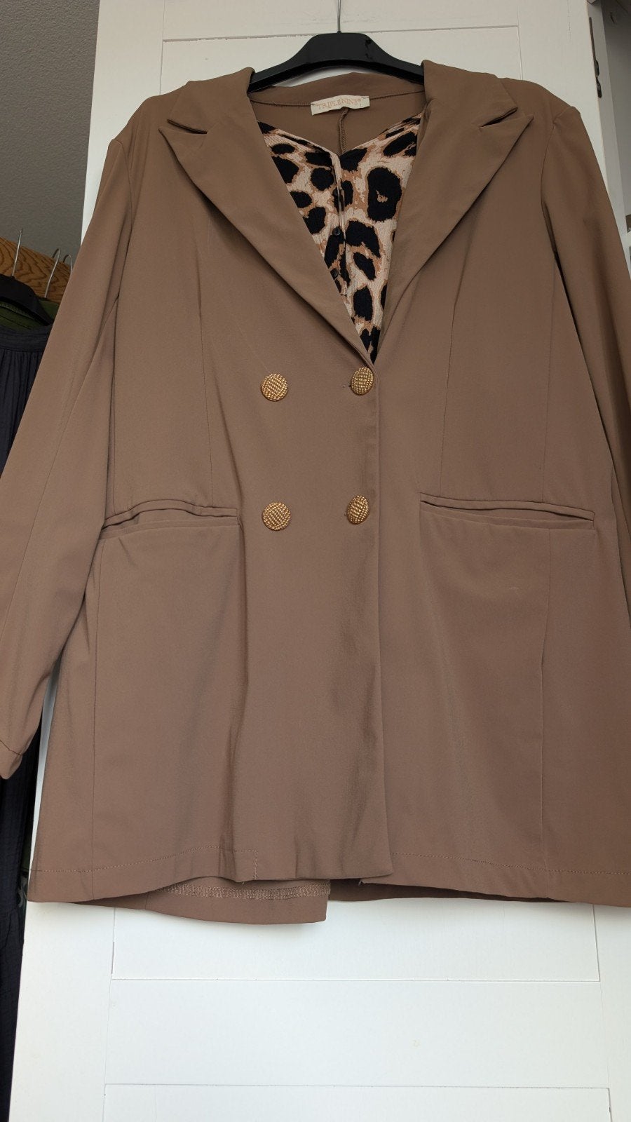 Triple Nine Camel Blazer, Triple Nine, Bruin, Maat 42/44 (L), Ophalen of Verzenden