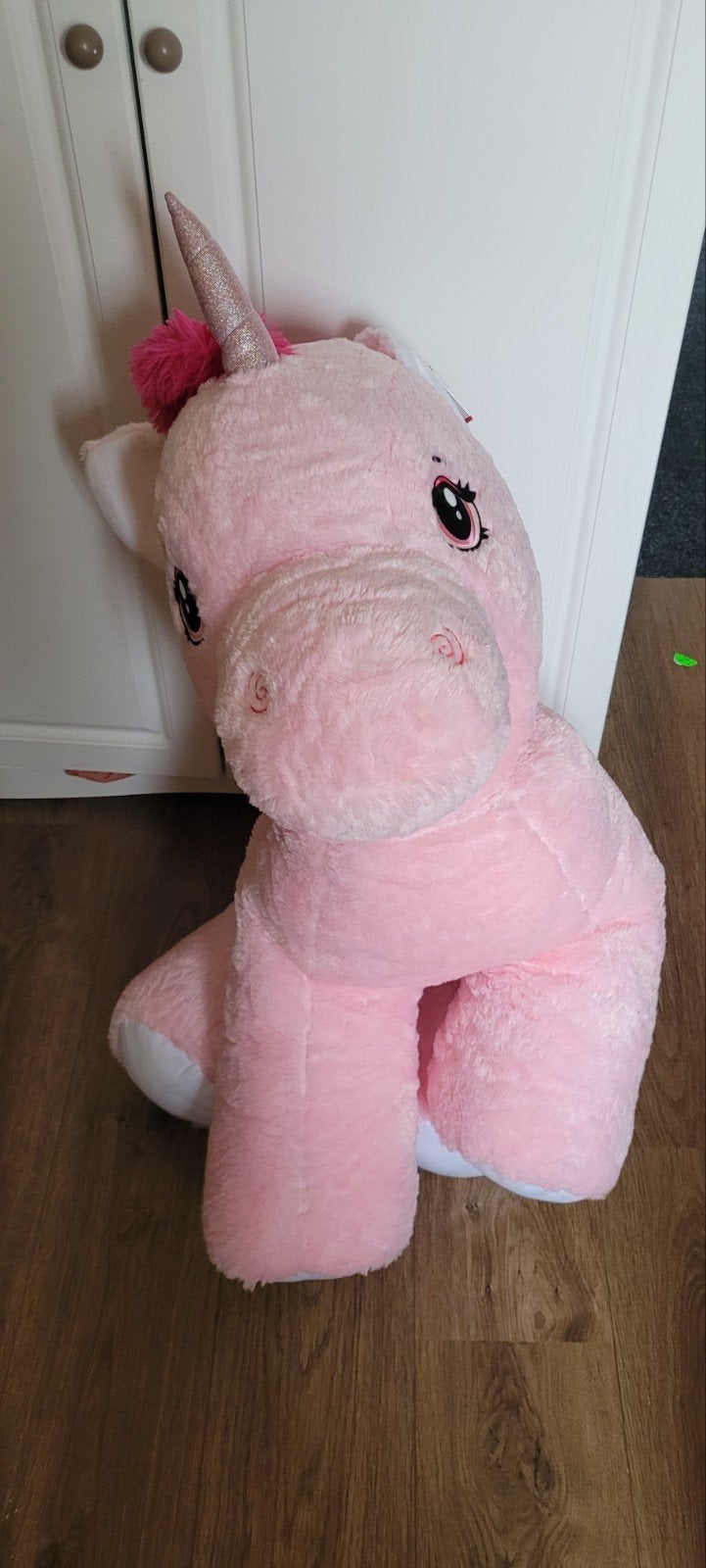 Grote roze eenhoorn knuffel - Nieuw met prijskaartje, Eenhoorn, Nieuw, Ophalen of Verzenden, Met label