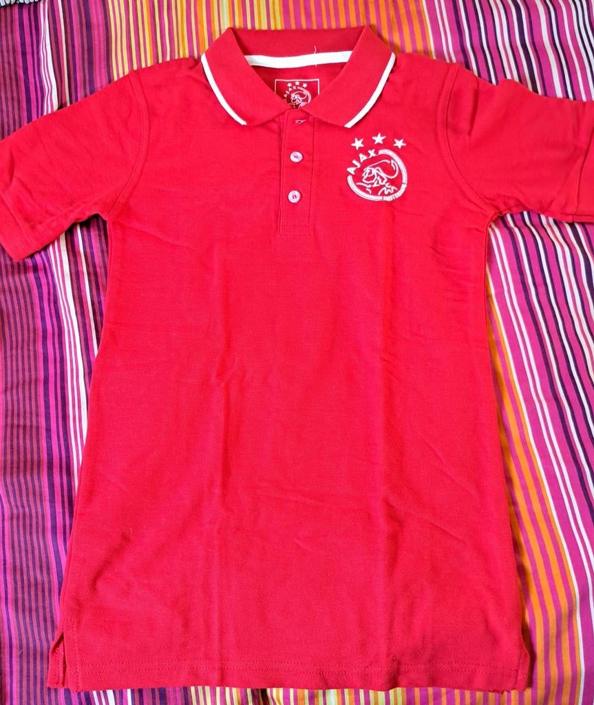 Ajax Polo Shirt Rood Maat 152/158, Ajax, Jongen of Meisje, Nieuw, Ophalen of Verzenden