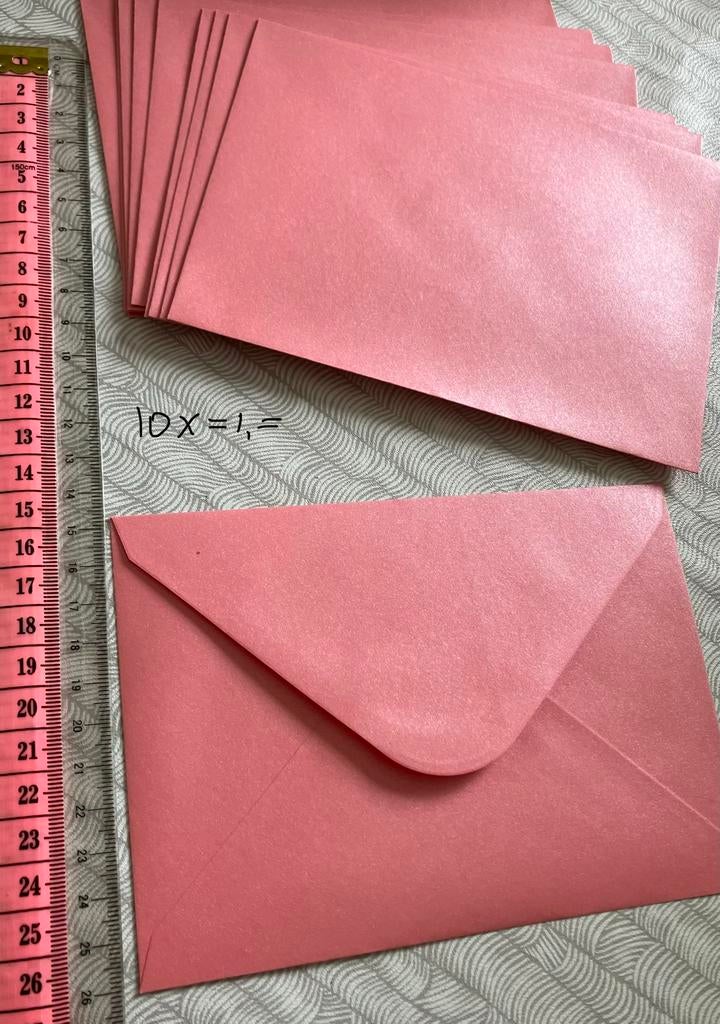 10 enveloppen metalic nw, Diversen, Schrijfwaren, Ophalen of Verzenden, Nieuw