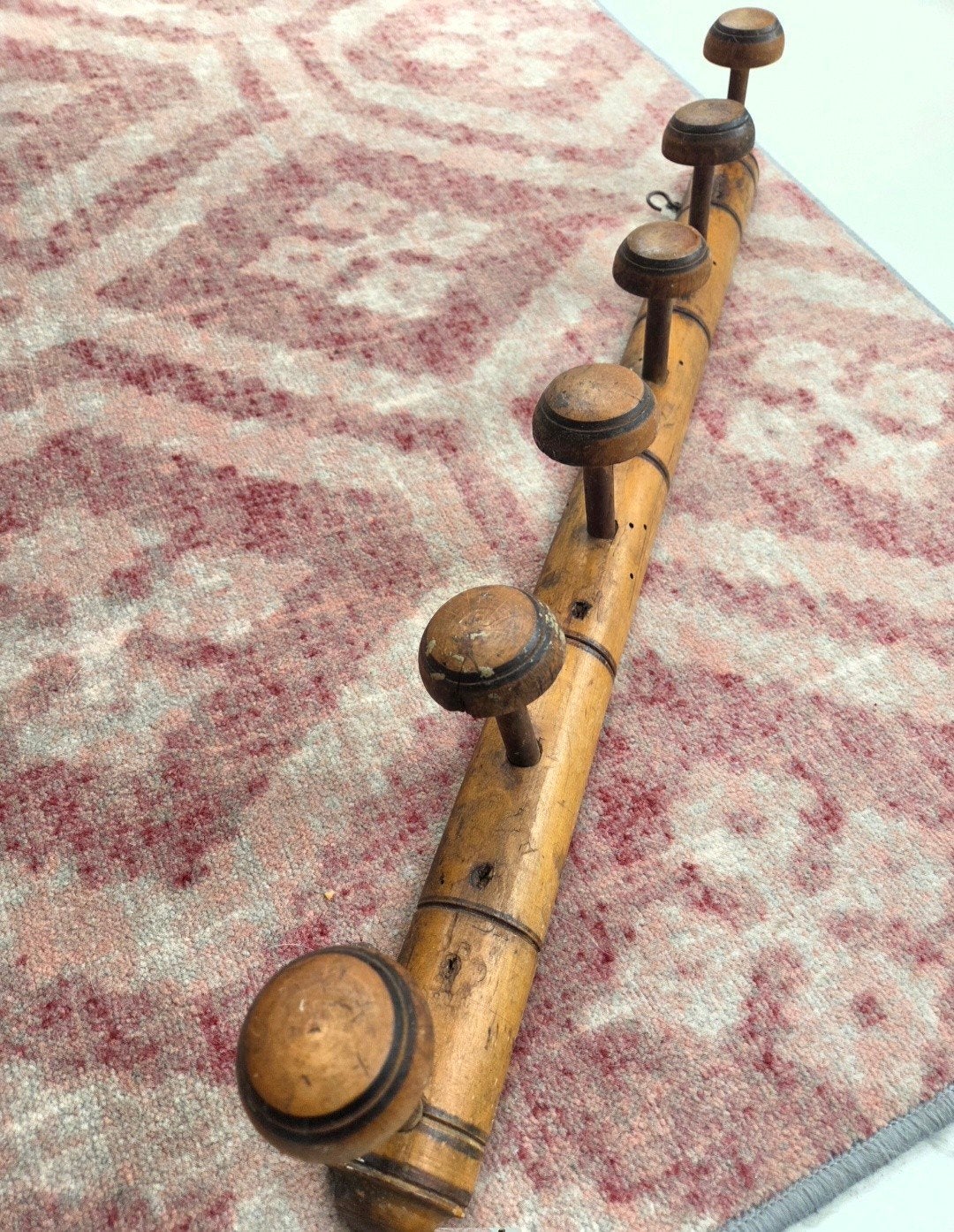 Antieke faux bamboo kapstok, Antiek en Kunst, Curiosa en Brocante, Ophalen of Verzenden