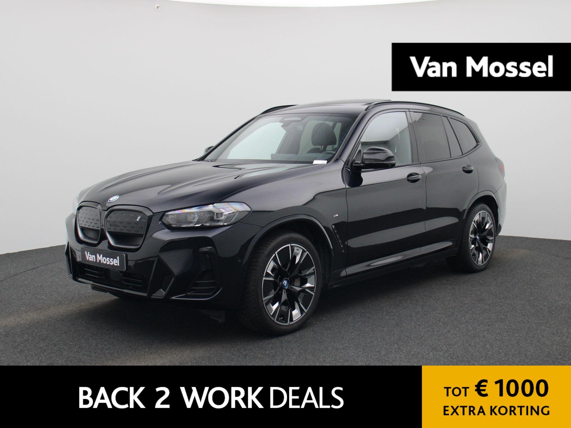 BMW iX3 M-Sport 80 kWh | SOH 99% | PANORAMADAK | 360 CAMERA, Automaat, 12 maanden, Gebruikt, 750 kg