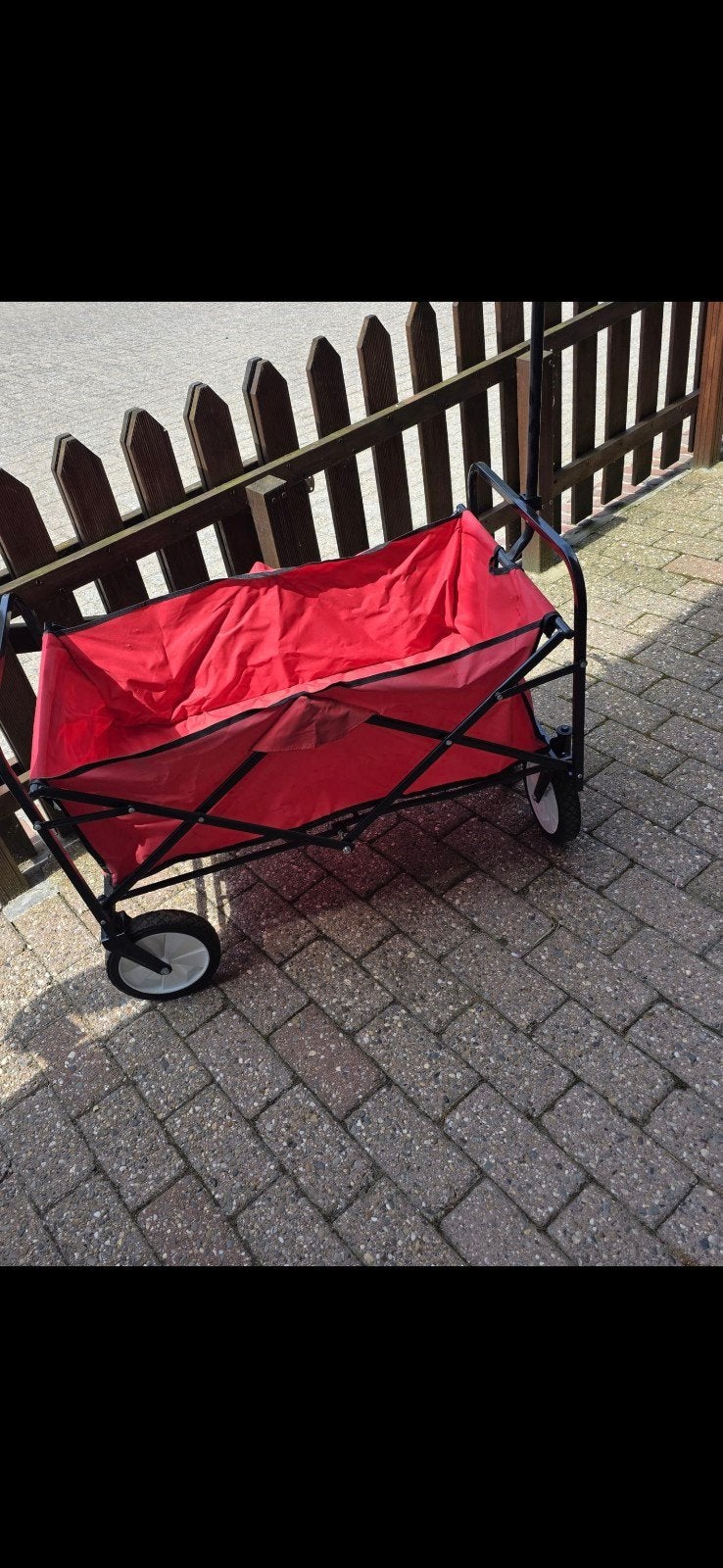 Opvouwbare bolderkar - Rood, Ophalen, Opvouwbaar, Gebruikt
