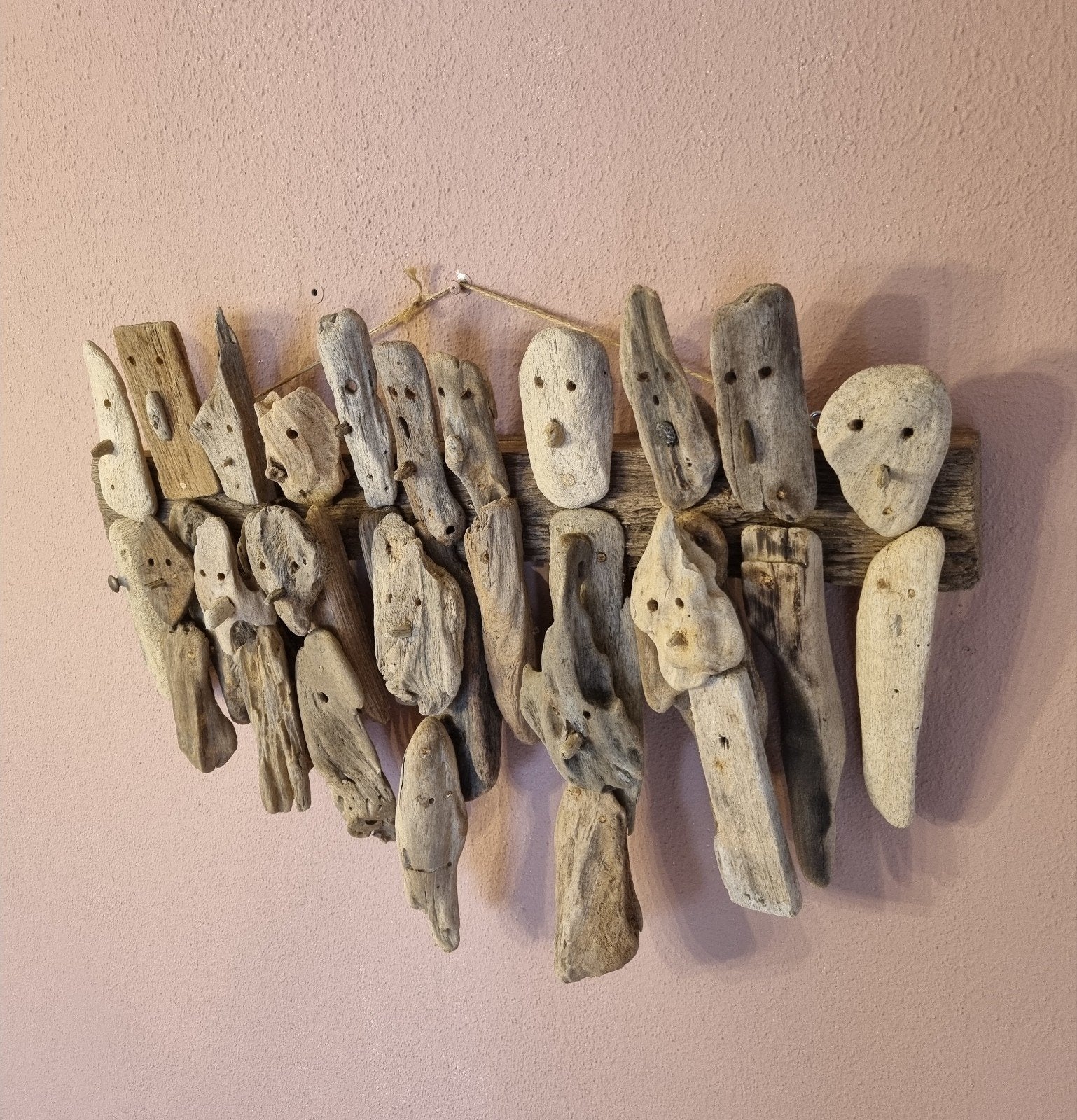Drijfhout kunst. Driftwood art. People 1. Hout uit zee., Ophalen of Verzenden