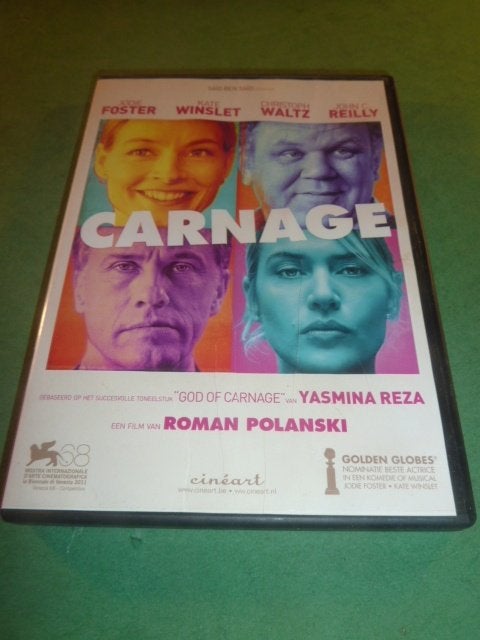 Carnage Roman Polanski dvd, Overige gebieden, Verzenden, Alle leeftijden, Nederlands