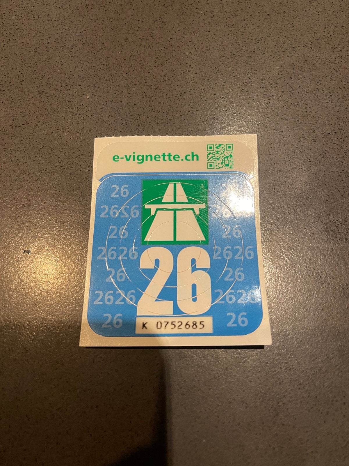 Zwiteserland vignet 2026, Eén persoon