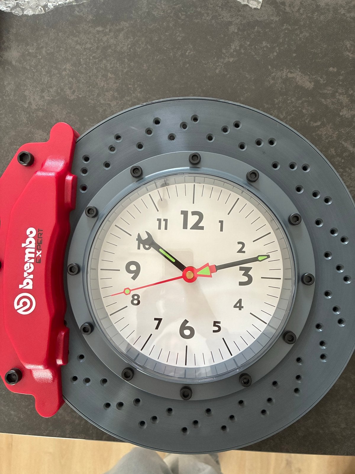 Brembo Dealer Wandklok, nieuw in Doos - Uniek Design, Ophalen of Verzenden, Nieuw, Wandklok
