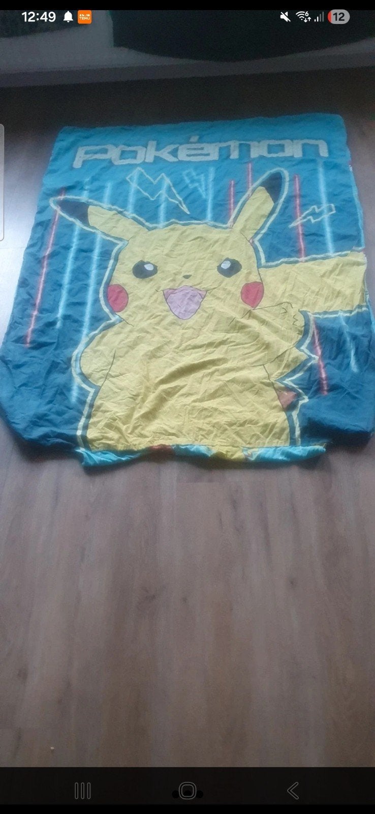 Pokémon Pikachu Dekbedovertrek 1-persoons, Gebruikt, Eenpersoons, Meerkleurig, Dekbedovertrek