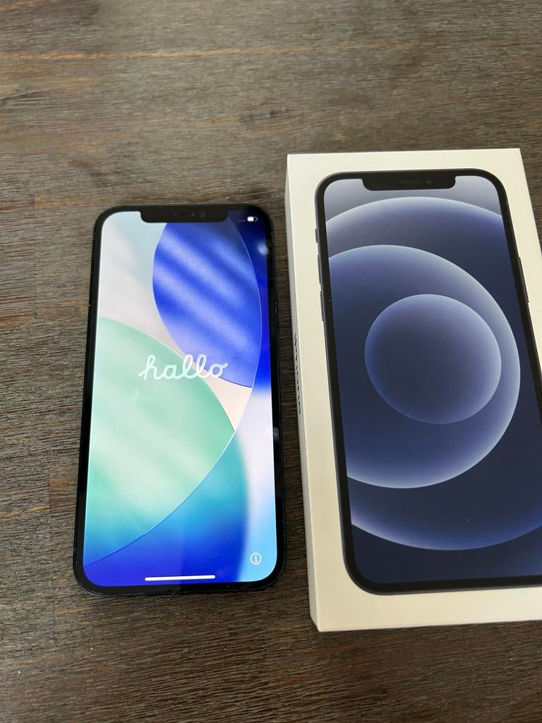 iPhone 12, Telecommunicatie, Mobiele telefoons | Apple iPhone, Ophalen, 128 GB, Zwart, Zo goed als nieuw