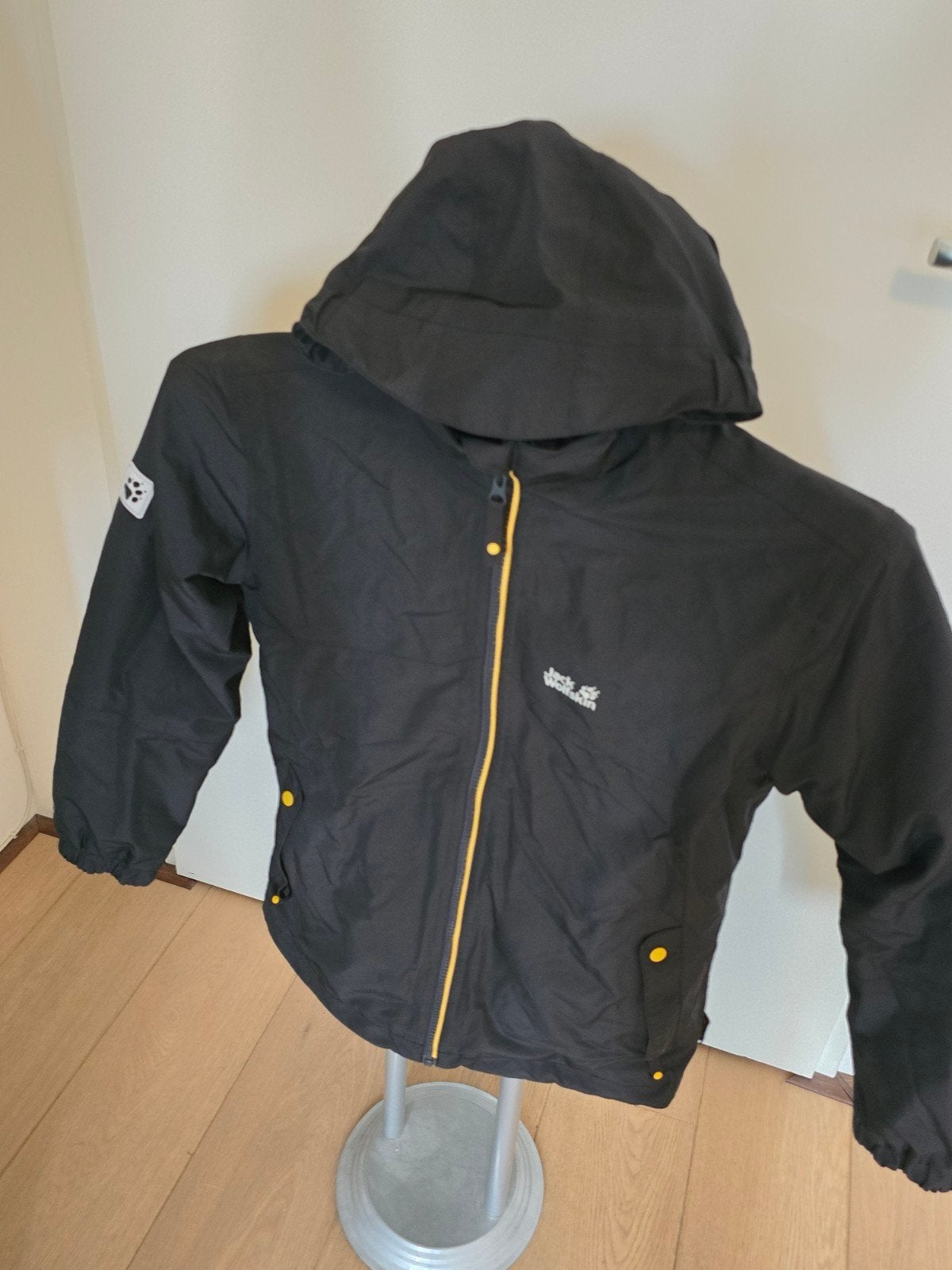 Jack Wolfskin Iceland 3-in-1,164  Zwart met Geel, Ophalen of Verzenden, Zo goed als nieuw, Jack Wolfskin