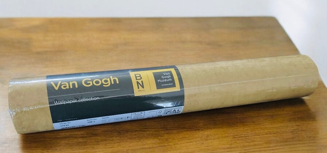 NIEUW • rol behang • Van Gogh • mosterdgeel, Huis en Inrichting, Stoffering | Behang, Ophalen