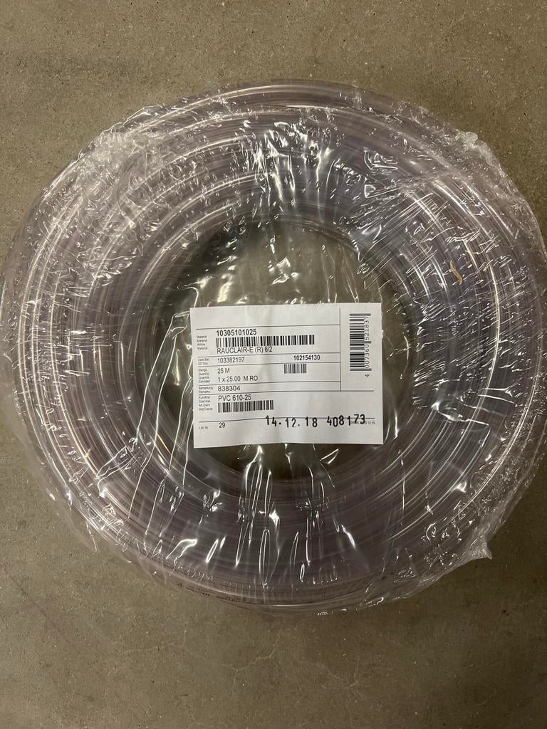 Nieuwe PVC slang 25 meter - 10 mm doorsnede, Afvoer, Pvc, Minder dan 20 mm, 6 meter of meer