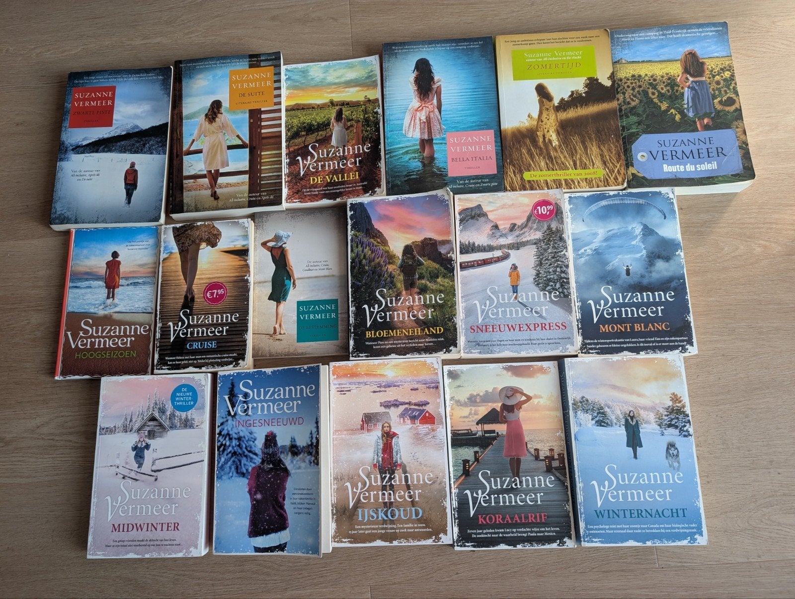 Veel thriller boeken Suzanne Vermeer boekenpakket 17 x, Ophalen of Verzenden, Gelezen, Suzanne Vermeer