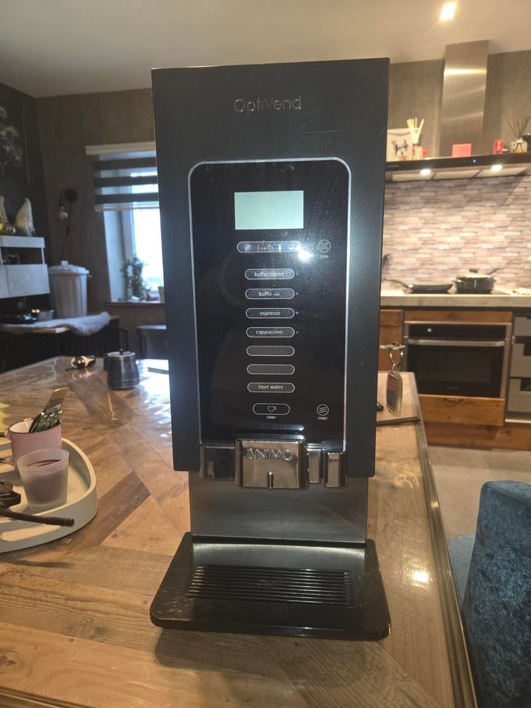 Professionele Animo OptiVend Koffieautomaat voor Bedrijven, Witgoed en Apparatuur, Ophalen, Gebruikt, Overige typen, 10 kopjes of meer