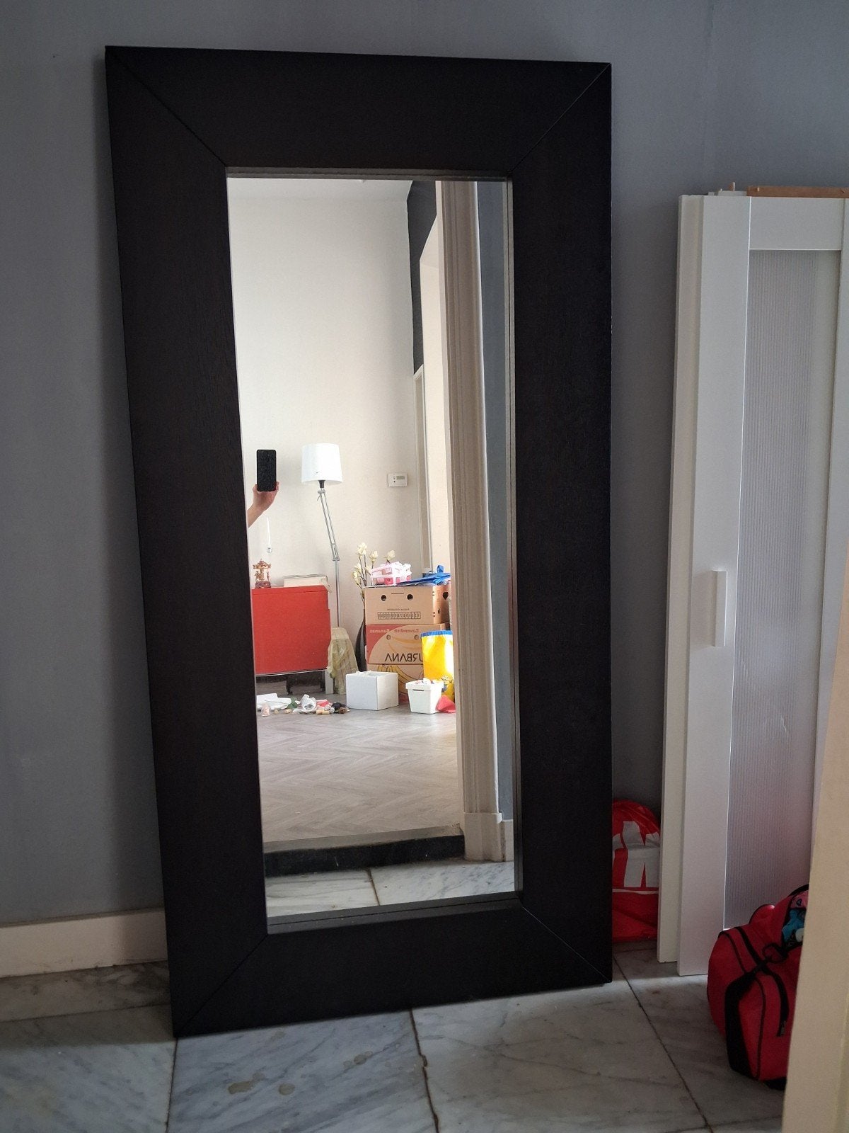 Grote Ikea MONGSTAD spiegel. MOET WEG!, Huis en Inrichting, Ophalen, Zo goed als nieuw, Rechthoekig, Minder dan 100 cm