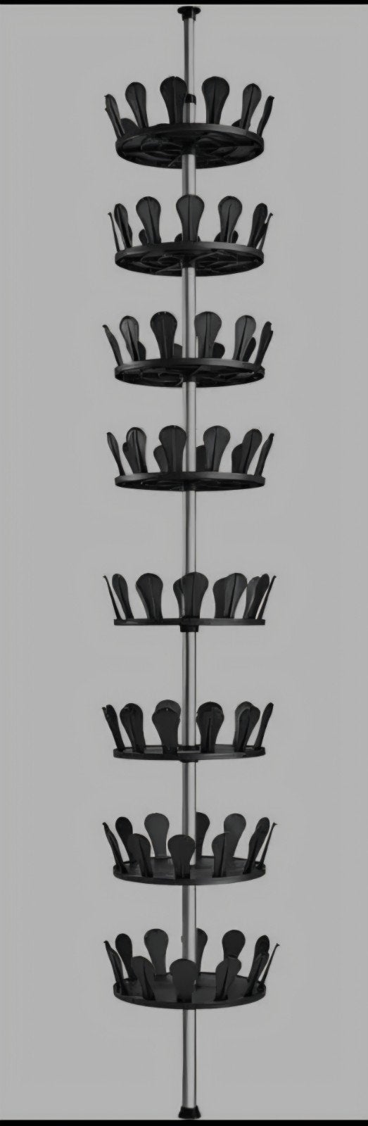 TecTake Schoenencarrousel - Telescopisch (voor 96 schoenen), Ophalen, Zo goed als nieuw