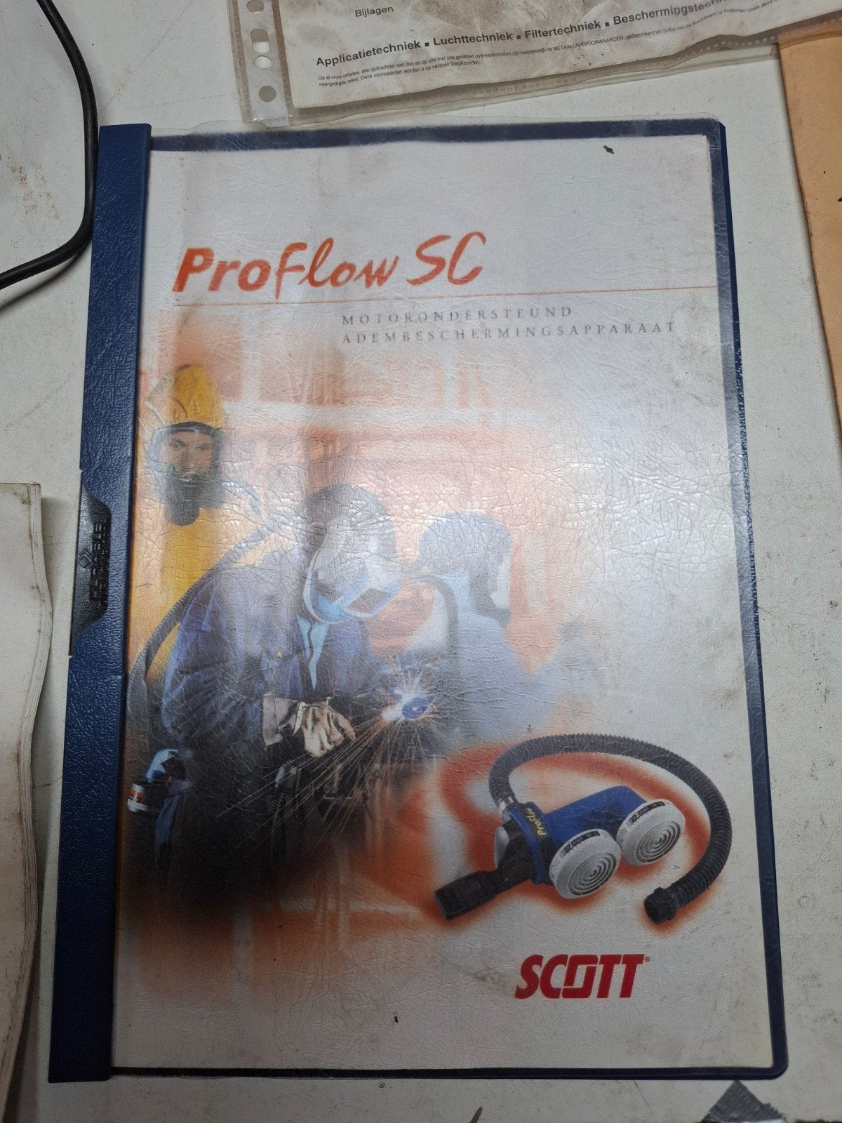 Scott Proflow SC Adembescherming Set (Opknapper) + vizieren, Ophalen of Verzenden, Gebruikt, Accessoires
