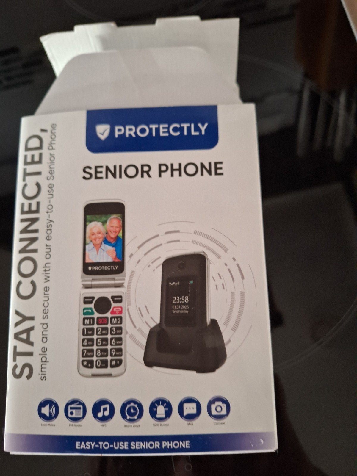 Senioren  telefoon, Ophalen of Verzenden, Zo goed als nieuw, Zwart, Overige systemen