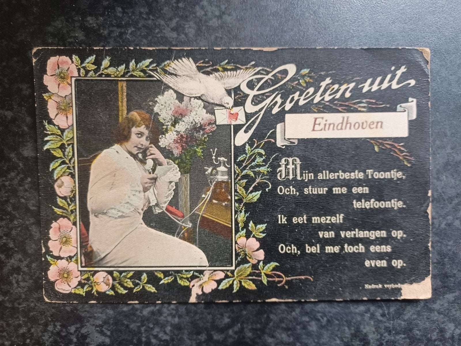 Groeten uit Eindhoven (fantasie) 1917, Ophalen of Verzenden, Voor 1920, Gelopen, Noord-Brabant