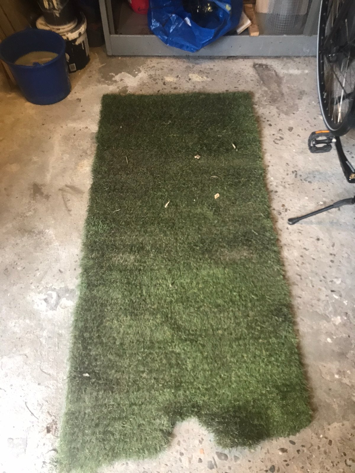 Nepgras, 2 Lange stukken, Ophalen, Gebruikt, Minder dan 10 m², Kunstgras