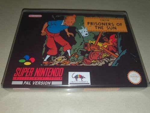 Tintin Prisoners Of The Sun SNES Game Case, Avontuur en Actie, Verzenden, 1 speler, Zo goed als nieuw