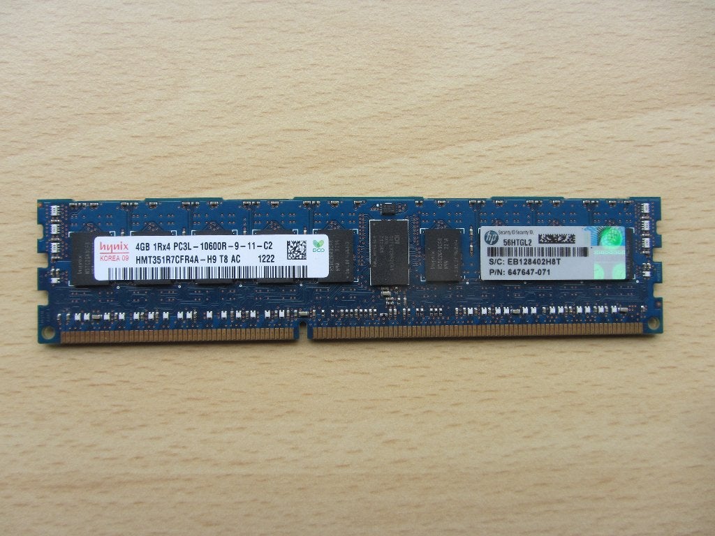 Hynix 4GB PC3-10600 DDR3-1333MHz ECC Registered CL9, Computers en Software, 1333 MHz, Server, DDR3, Ophalen of Verzenden