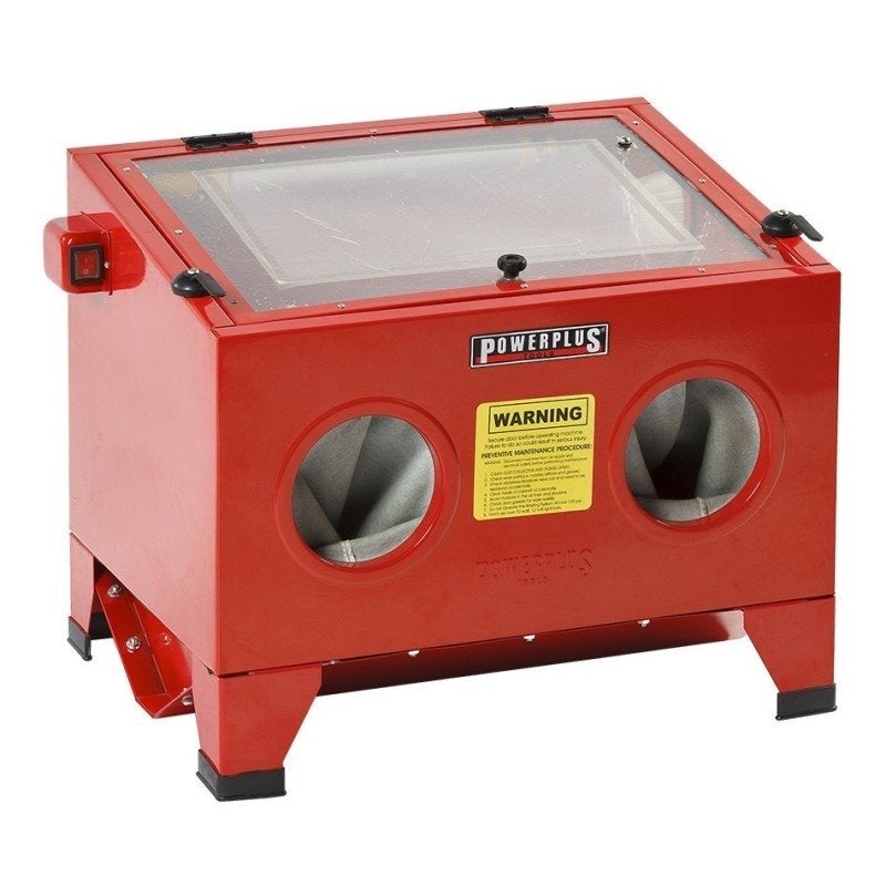 Powerplus Tafelmodel straalcabine 90 liter, Ophalen, Zo goed als nieuw
