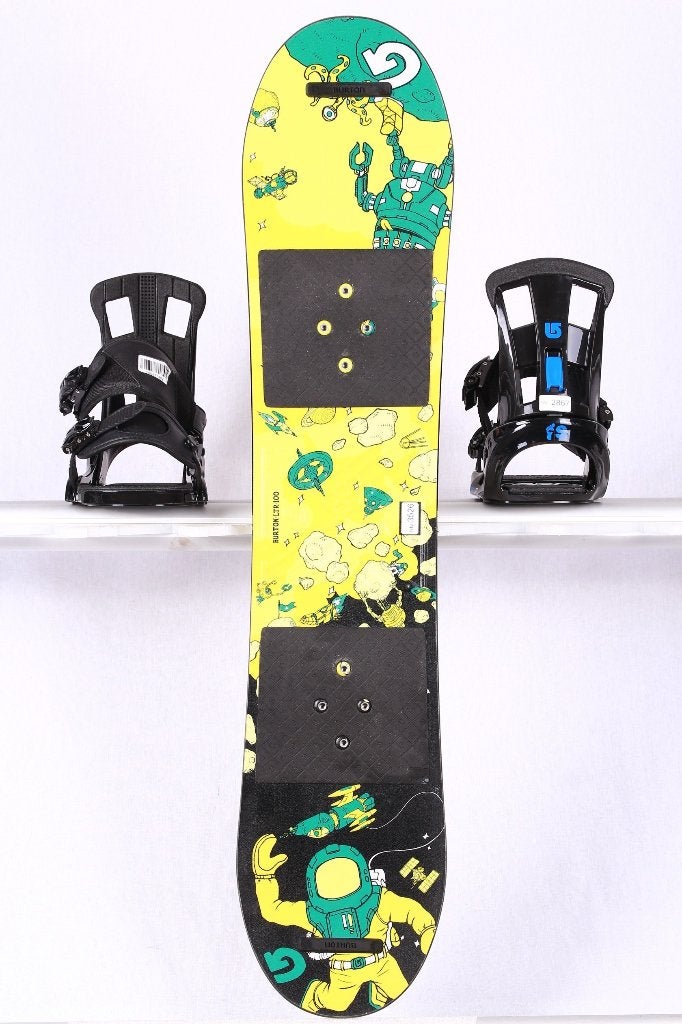 100 BURTON LTR, black/yellow, woodcore, ROCKER/flat, Ophalen of Verzenden, Gebruikt, Board