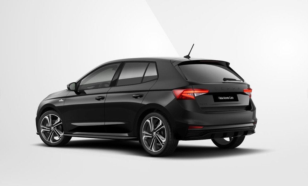 Skoda Fabia 1.0 TSI Monte Carlo inruilpremie 2.000,- / 18" l, Automatische klimaatregeling, 116 pk, Zwart, Bedrijf