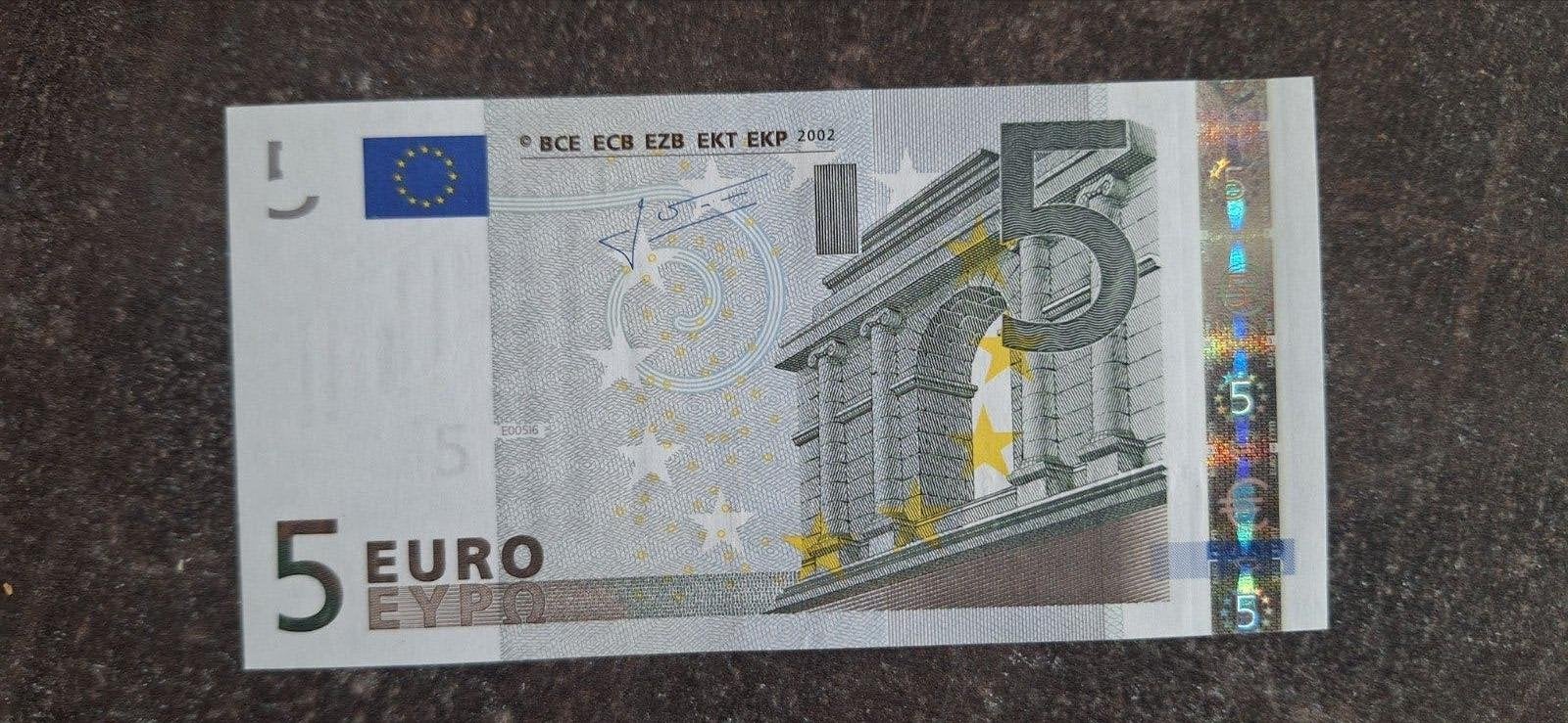 Nederland 5 euro E005 UNC, Ophalen of Verzenden, Overige landen, 5 euro