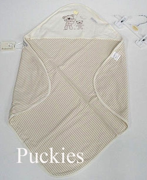 Beige Babaluno baby handdoek / badcape 56x68 cm *NIEUW*, Ophalen of Verzenden, Nieuw, Overige typen