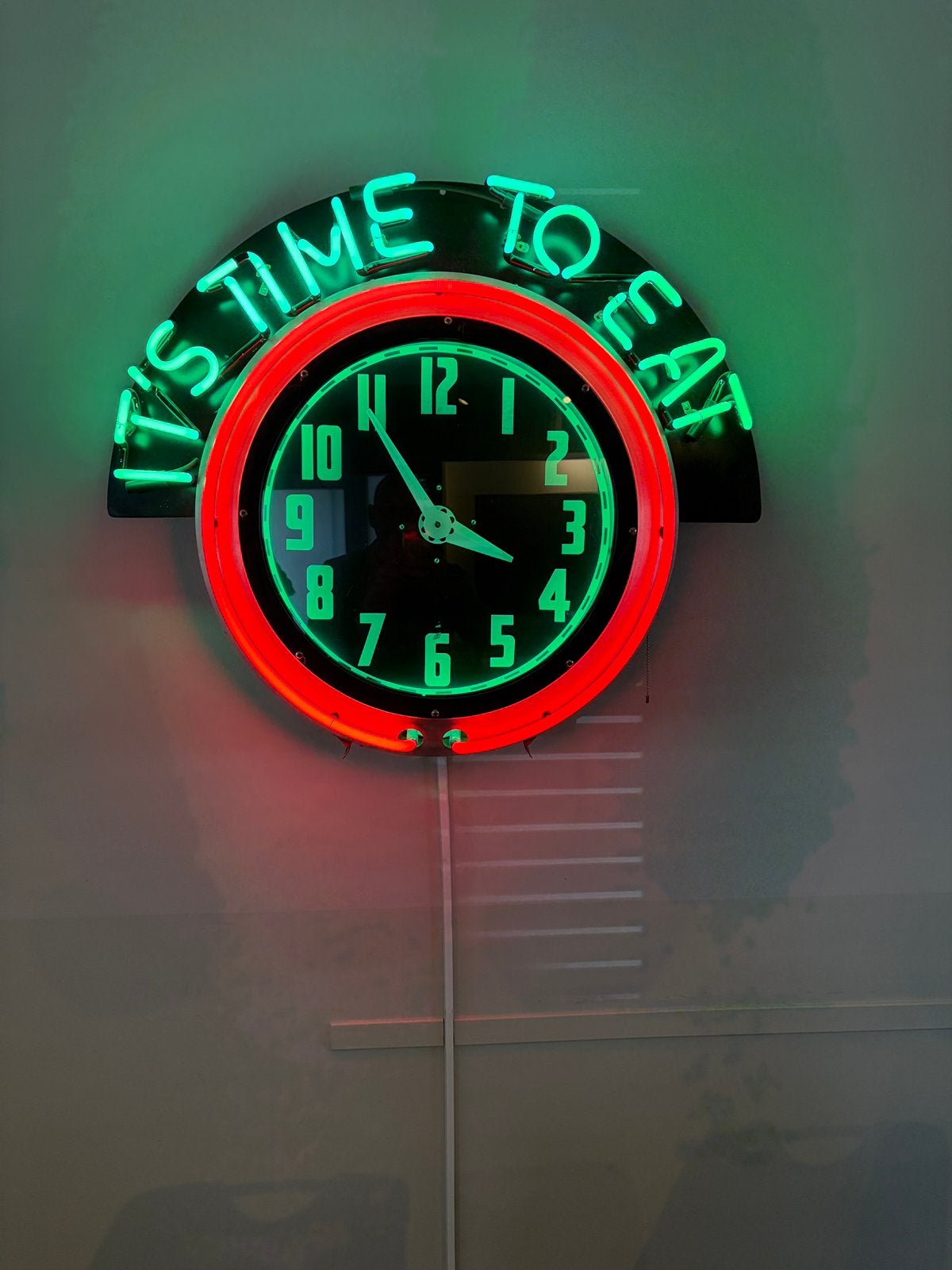 Neon klok, Verzamelen, Ophalen of Verzenden, Gebruikt, Voor 1950, Overige merken